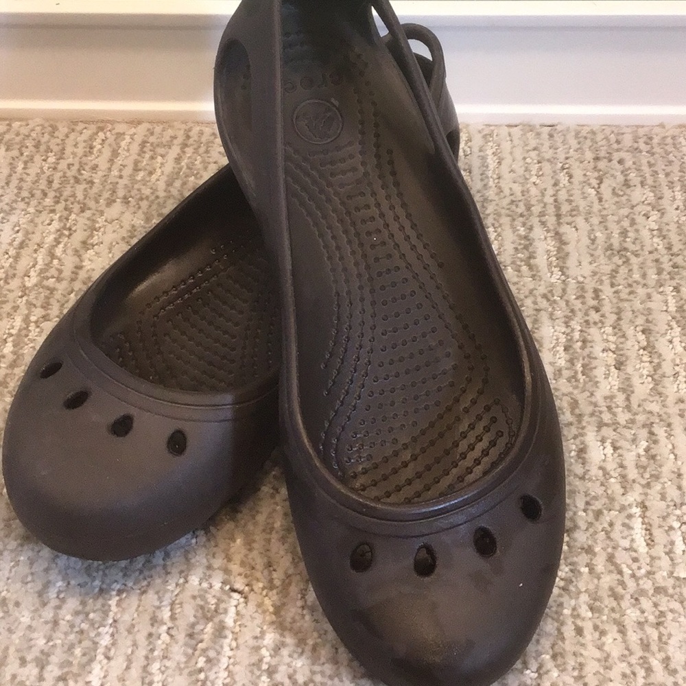 Crocs Kandee woman’s brown ballet flats shoes sandals